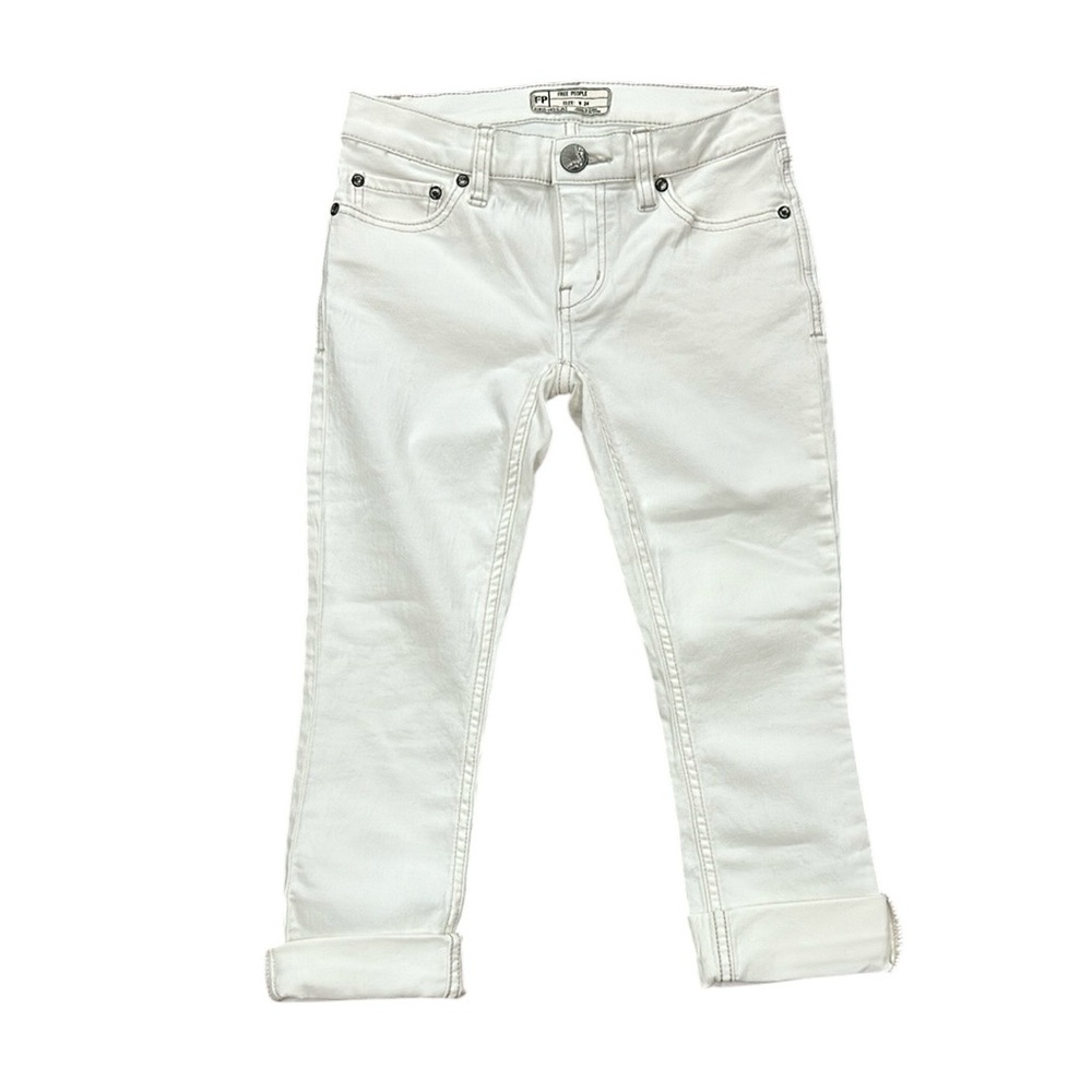 Free People White Capris